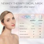 NEWKEY Led Face Mask Light Therapy, 7 Led Light Therapy Facial Skin Care Mask - Blue & Red Light for Acne Photon Mask - Korea PDT Technology for Acne Reduction - Image 6